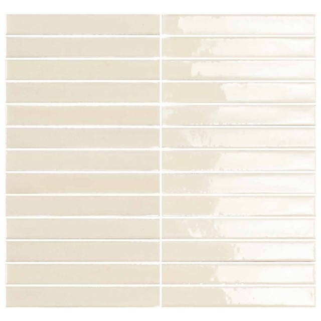Amadis Fine Tiles Short Stick Ivory Gloss 29.2x29.5