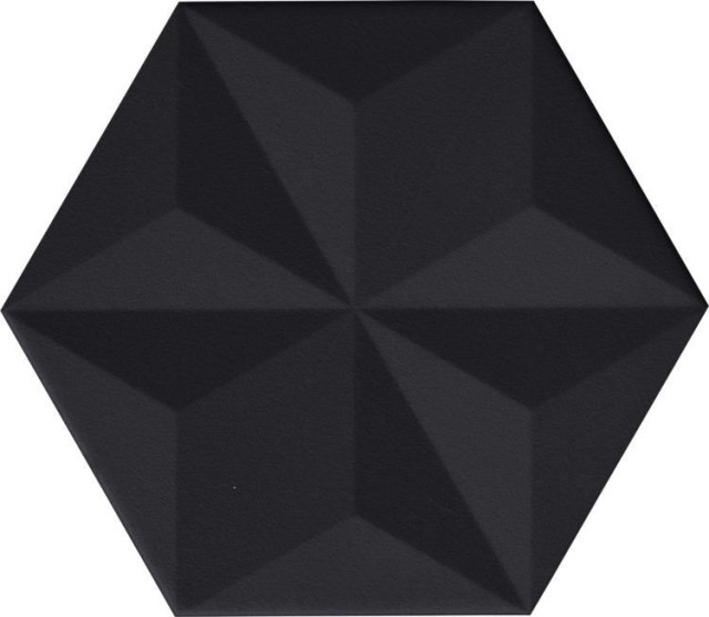 Aparici Chaplin Black Vela Hexagon 25х29