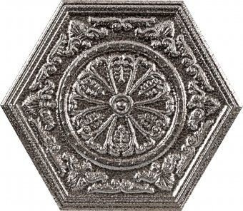 Zinc Silver Mix Decor Hexagon 25х29