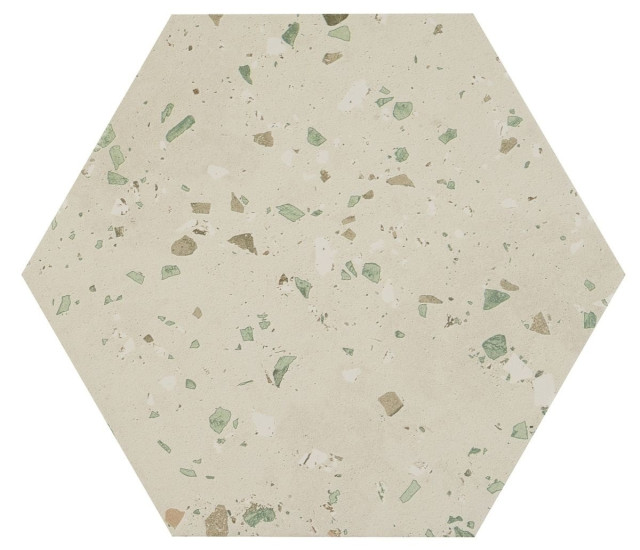 Apavisa South Green Natural Hexagon 25x29