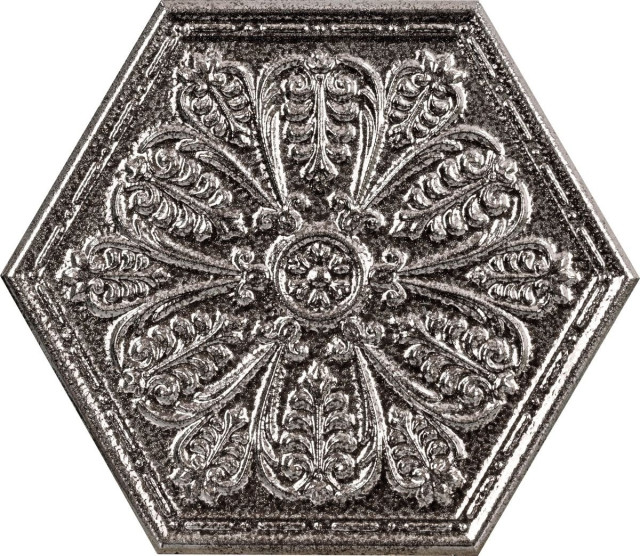 Apavisa Zinc Silver Single Hexagon 25x29