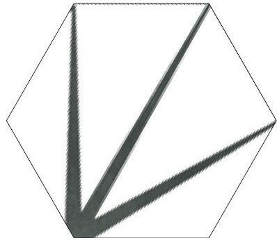 Apavisa Starline White Natural Hexagon 25x29