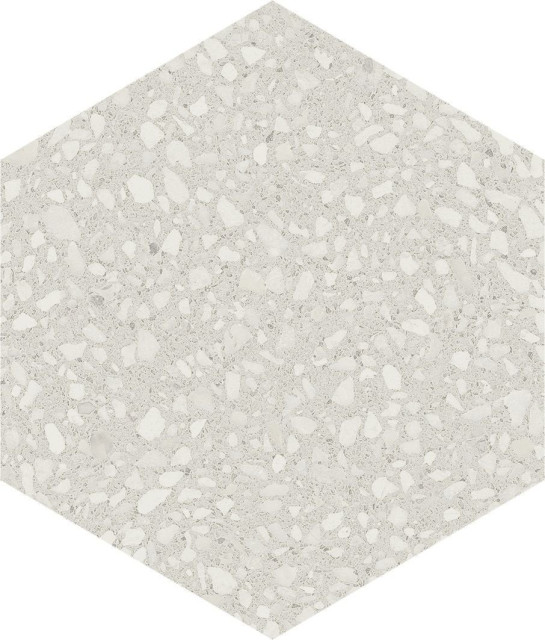 APE Hexagon Terrazzo White Matt 23x26