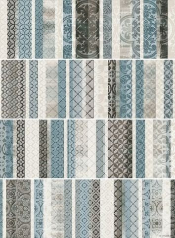 Arcana Aquarelle Vitrail-4 Turquesa 75x25