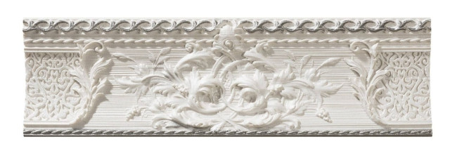 Azulev Delice Listelo Decoro Blanco 9x29