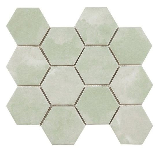 Cevica Panal Malla Hexagono Verde 23,2х26,4