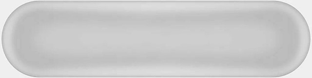 Cifre Ceramica Oval Grey Brillo 7.5x30H0.8