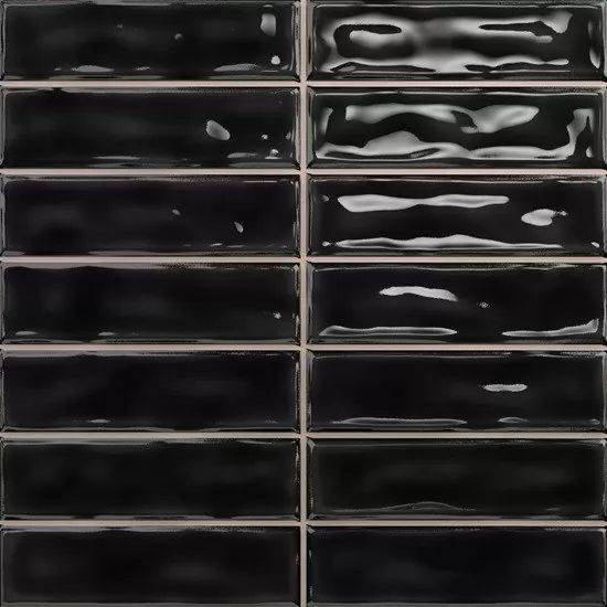 DAR Ceramics Sticks Black Gloss 20x20