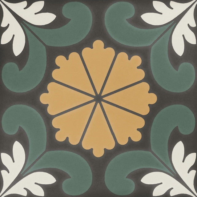 Dna Sync Flower Green 15x15