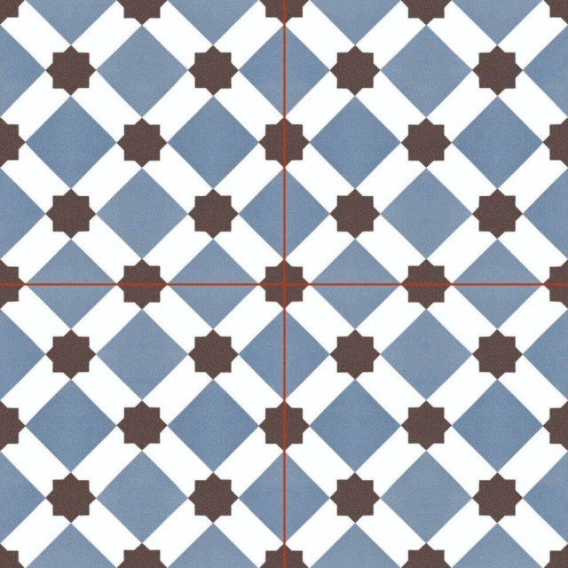 Dual Gres Chic Howard Blue Pre-Cut 45.2x45.2