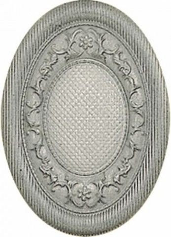 El-Molino Medallon Yute Plata-Perla 10x14