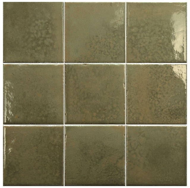 Equipe Bohemian Bronze Green Brillo 10x10H0.8