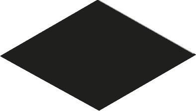 Equipe Rhombus Smooth Black Floor 14x24