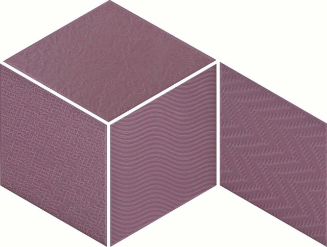 Equipe Rhombus Violet Floor 14x24