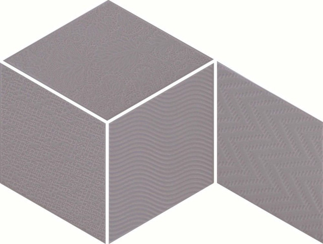 Equipe Rhombus Dark Grey Floor 14x24