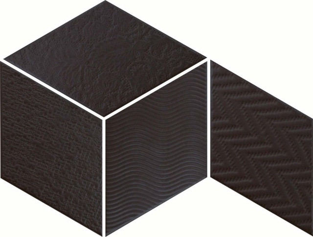 Equipe Rhombus Black Floor 14x24