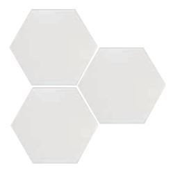 Equipe Scale Hexagon White Mat 11.6x10.1