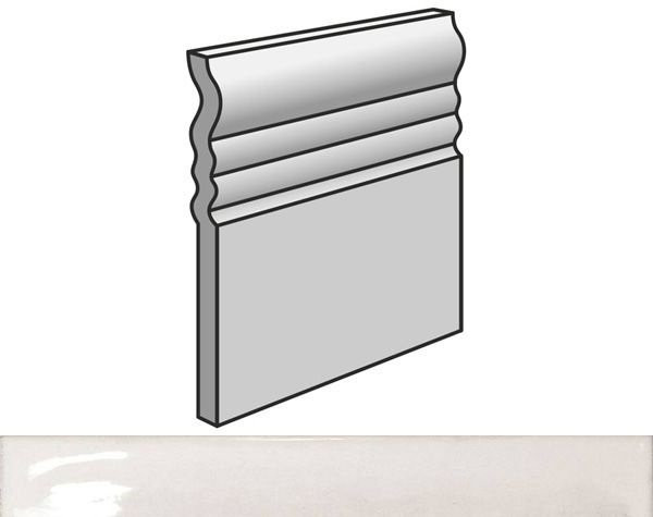 Equipe Splendours Skirting White 15X15