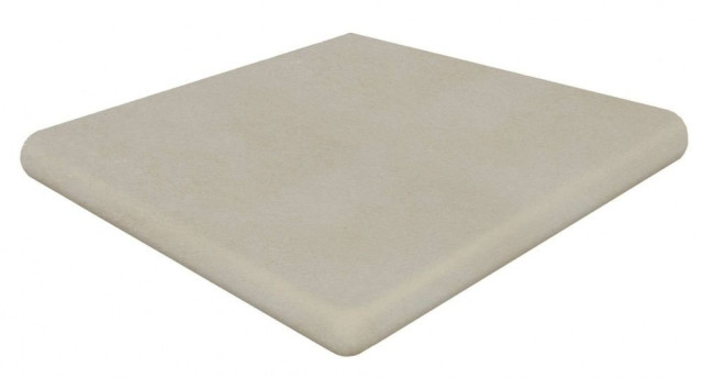 Gres De Aragon Capri Esquina Redonda Capri Hueso 33x33