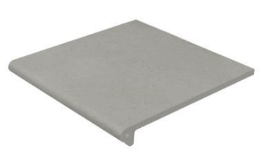 Gres De Aragon Cotto Peldaño Redondo Gris 32.5x33