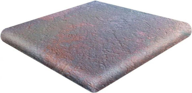 Gres De Aragon Metal Esquina Redondo 33 Red 33x33H1.8