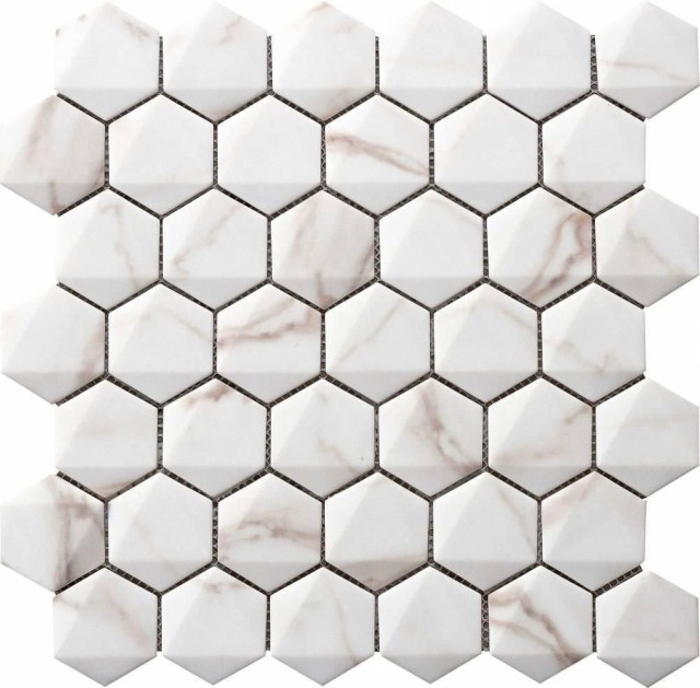 Grespania Marmorea Calacata Hexagonal​ 30х34.6