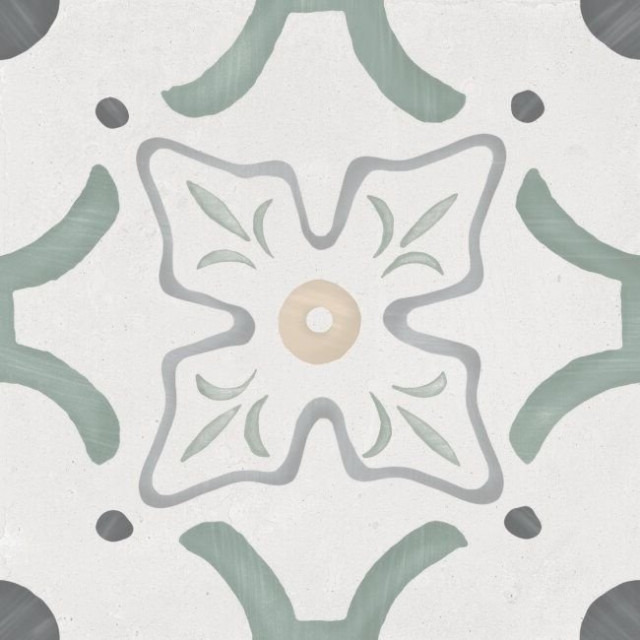 Harmony Sirocco Green Flower 9mm 22.3x22.3