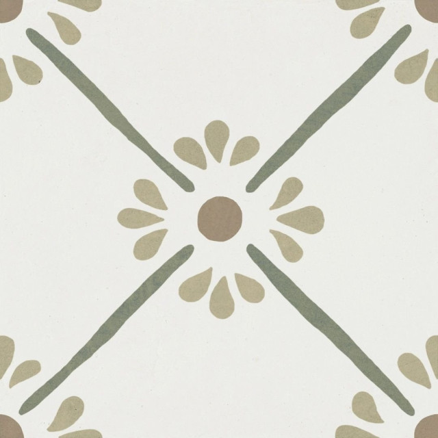 Harmony Provenza Green Flower 22.3x22.3