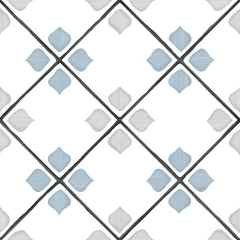 Harmony Tanger Silver Rhomb 12,3X12,3