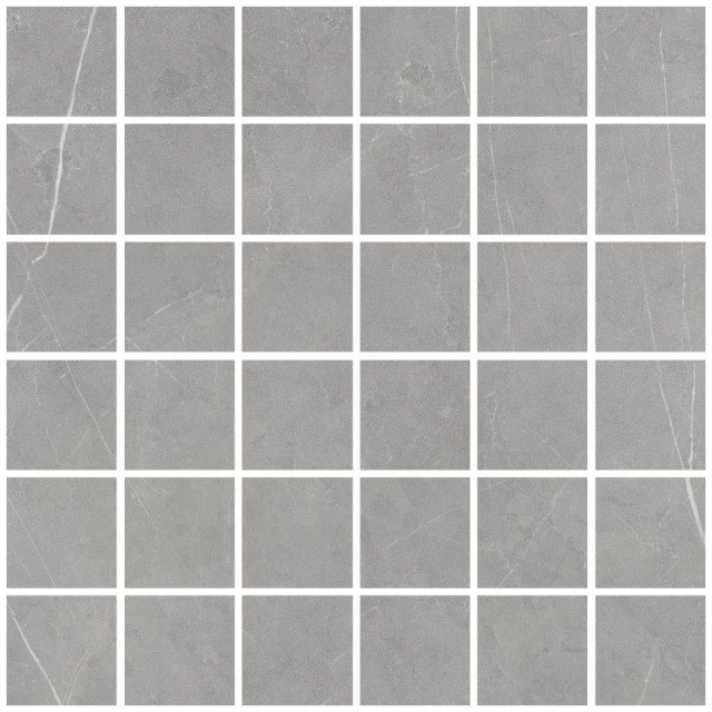 Living Ceramics Allure Mosaic 55 Grey Soft 30x30