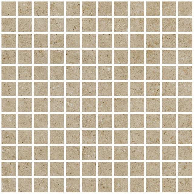 Living Ceramics Beren Biscuit Mosaic 25 Natural 30x30H0.9