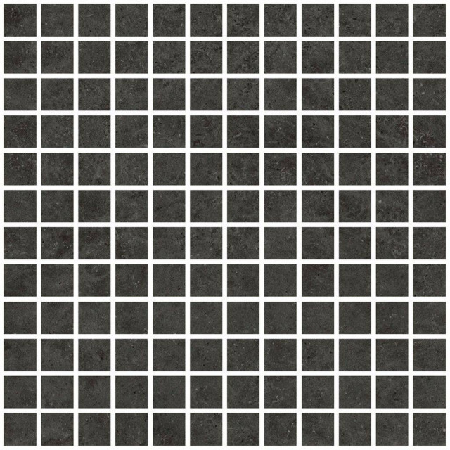 Living Ceramics Beren Black Mosaic 25 Natural 30x30H0.9