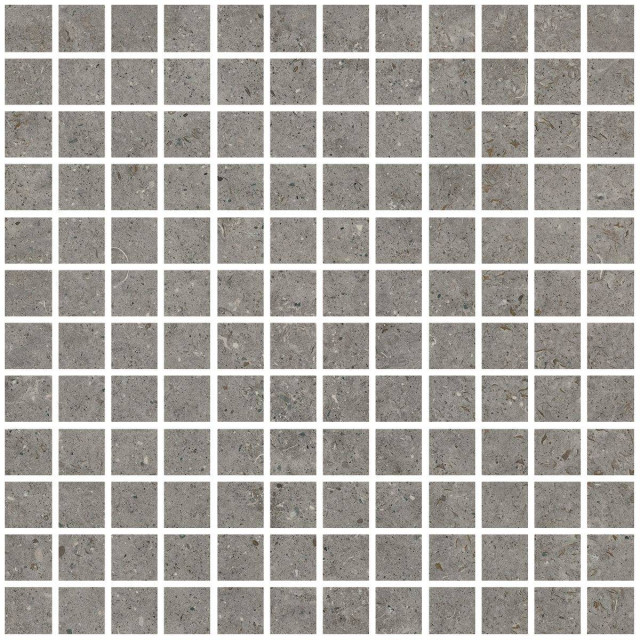 Living Ceramics Beren Dark Grey Mosaic 25 Natural 30x30H0.9