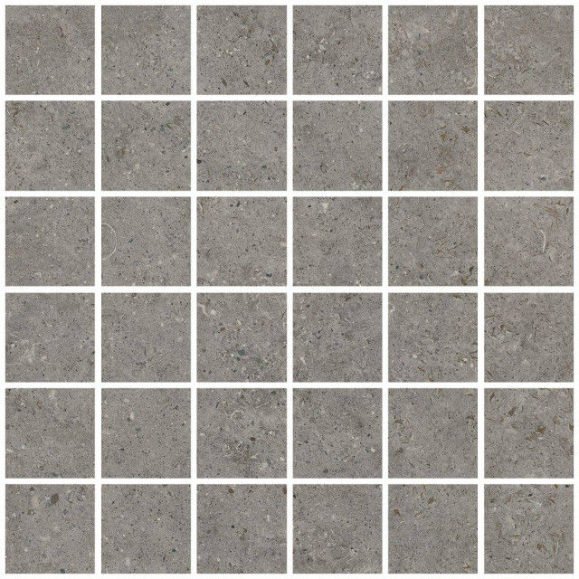 Living Ceramics Beren Dark Grey Mosaic 55 Natural 30x30H0.9
