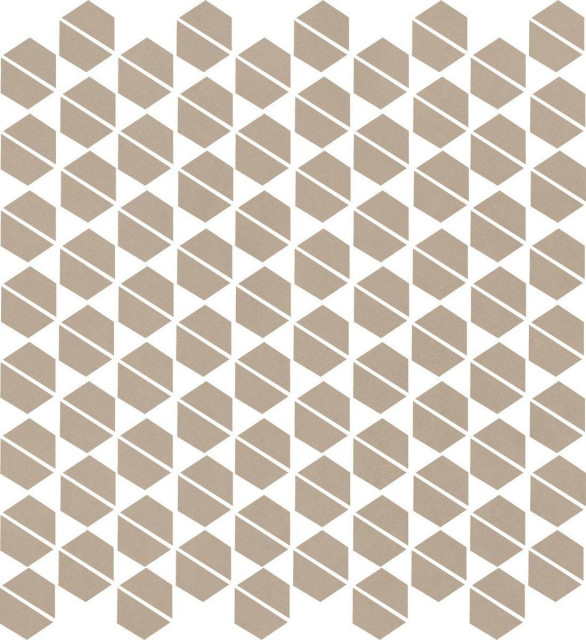 Living Ceramics Cava Beige Mosaic. B. 27.5x29.6