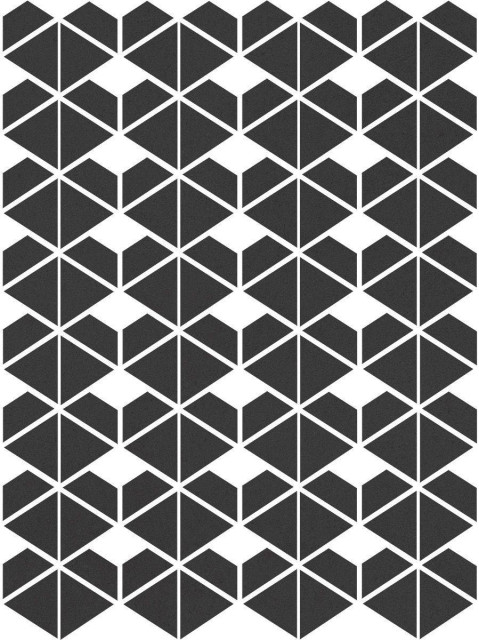 Living Ceramics Cava Black Mosaic. D. 22.8x27.1
