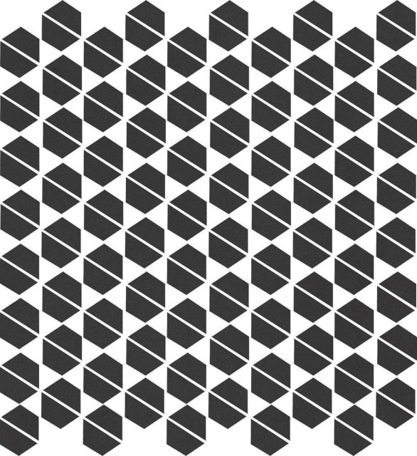 Living Ceramics Cava Black Mosaic. B. 27.5x29.6