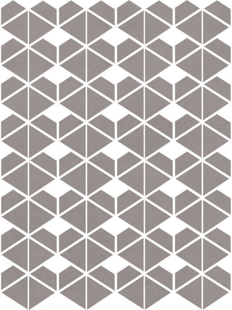 Living Ceramics Cava Grey Mosaic. D. 22.8x27.1