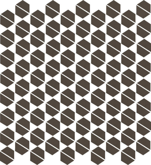 Living Ceramics Cava Brown Mosaic. B. 27.5x29.6