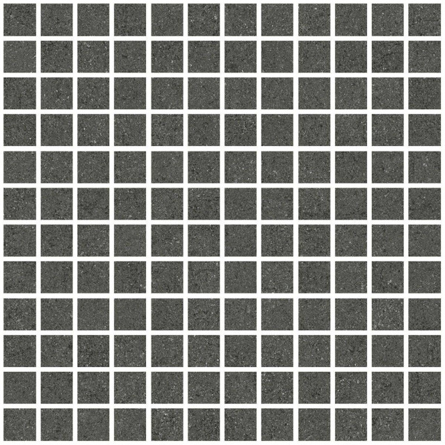 Living Ceramics Cuit Mosaic 25 Charcoal Soft 30x30