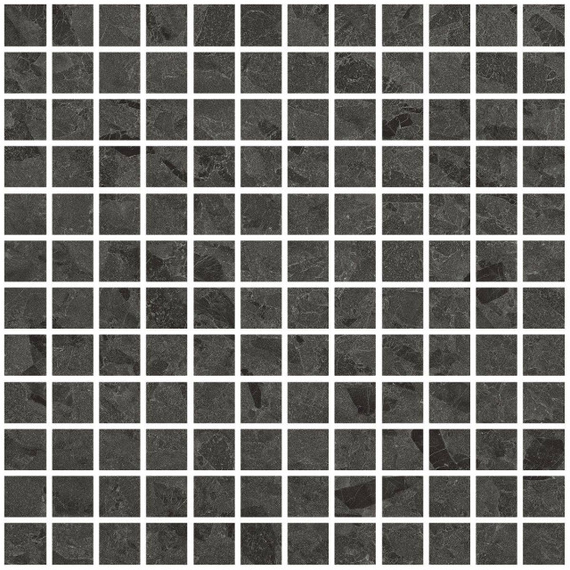 Living Ceramics Eme Mosaic 25 Anthracite Soft 30x30
