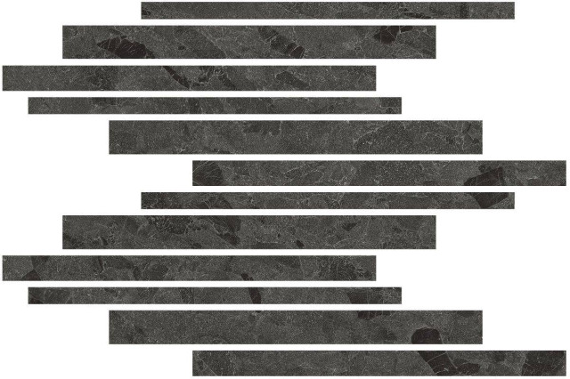 Living Ceramics Eme Mureto Mosaic Anthracite Soft 30x45