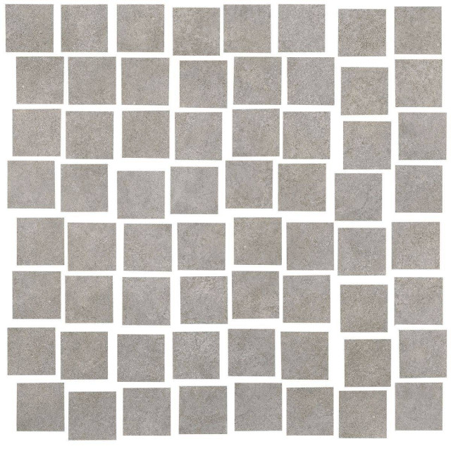 Living Ceramics Kovo Moved Mosaic Silver Soft 30x30