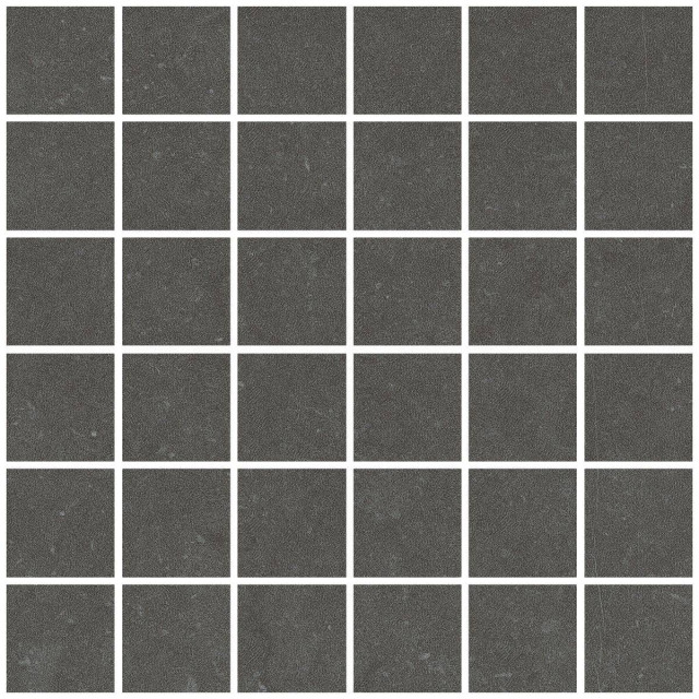 Living Ceramics Noon Mosaic 55 Anthracite Soft 30x30