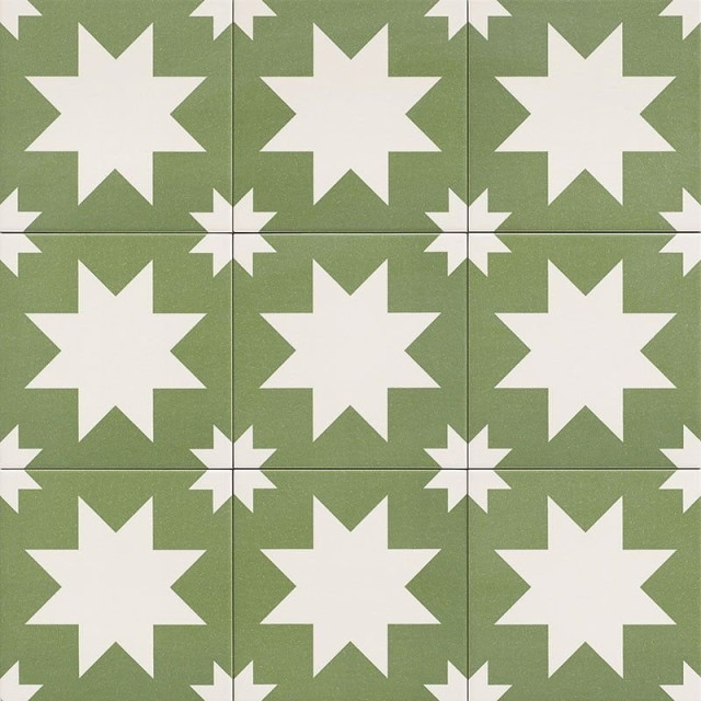 Mainzu Fired Star Green 20х20