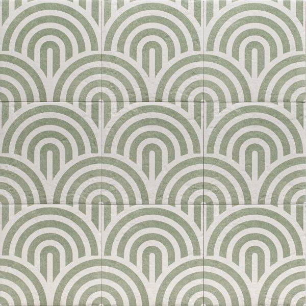 Mainzu Decor Green Three Matt 20x20H0.83