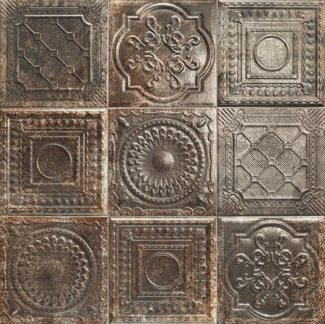 Mainzu Tin Tile Rusty Nero 20х20