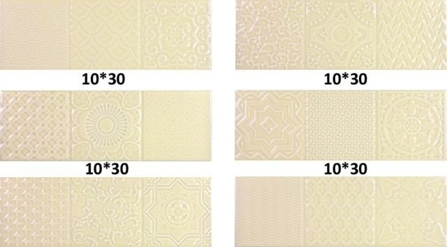 Monopole Esencia Relieve Miel Brillo 10x30