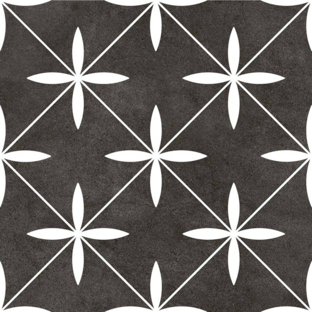 Monopole Stella Black Matt 18.7x18.7H0.8