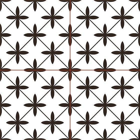 Niceker Chic Poole White 45.2x45.2